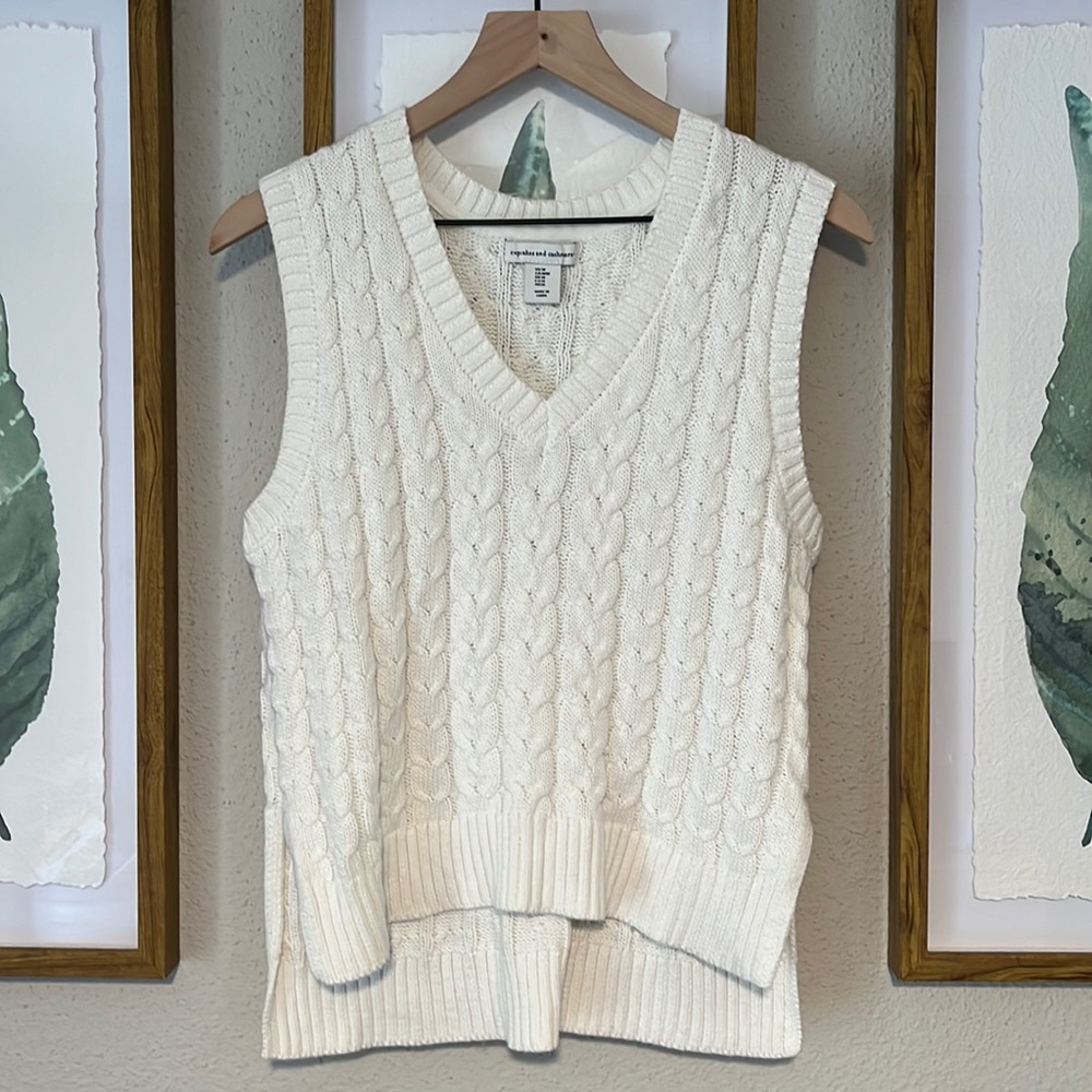 White Knit Vest